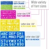 Customized color PP letter template ruler for foreign trade, primary school student letter ruler set, Unicorn-deer plastic, others are acceptable Specification image